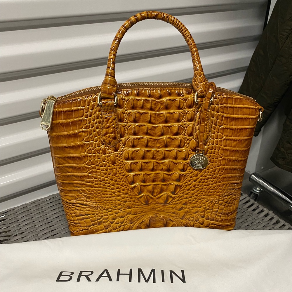 Brahmin Duxbury Satchel Dark Rum Melbourne